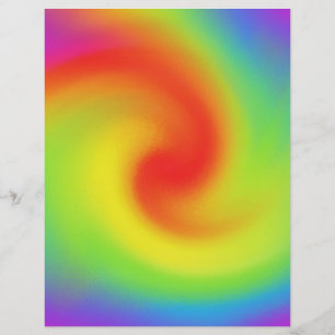 Cool Abstract Rainbow Wave Art Flyer