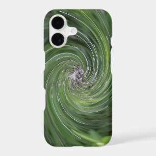 Cool Abstract Retro Chartreuse Green Floral Swirl