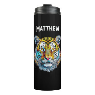 Cool Abstract Tiger Face Personalized Thermal Tumbler
