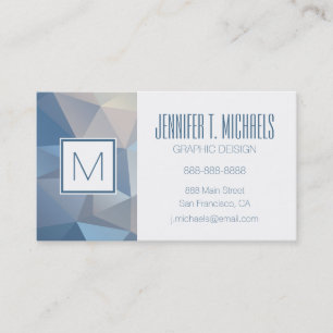 Cool Abstract Triangle Pattern Business Card