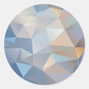 Cool Abstract Triangle Pattern Classic Round Sticker