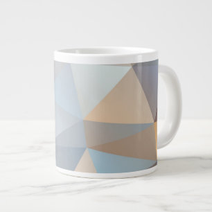 Cool Abstract Triangle Pattern Large Coffee Mug