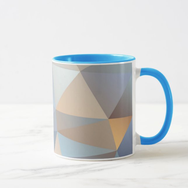 Cool Abstract Triangle Pattern Mug (Right)