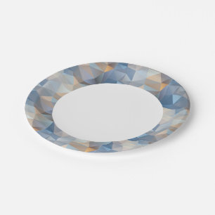 Cool Abstract Triangle Pattern Paper Plate