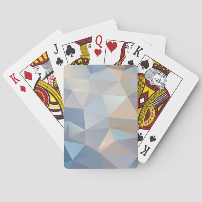 Cool Abstract Triangle Pattern Playing Cards (Back)