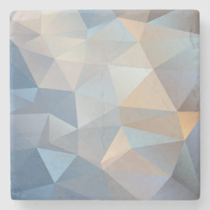 Cool Abstract Triangle Pattern Stone Coaster