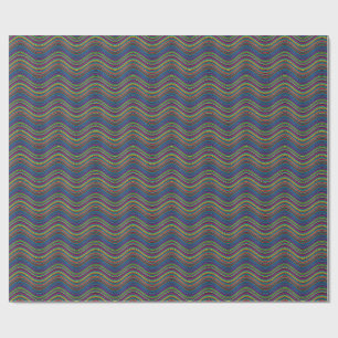 Cool Abstract Wavy line art Thunder_Cove Wrapping Paper