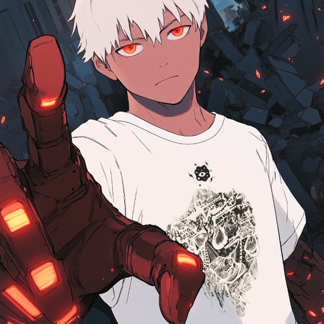 Cool Abstract White Ink T-Shirt (Creator Uploaded)