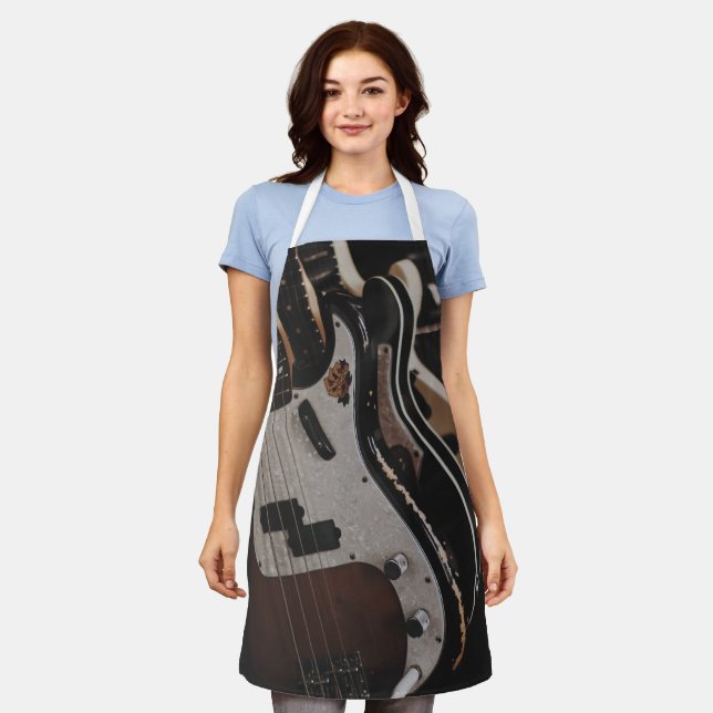 Cool Acoustic Guitar Apron (Worn)