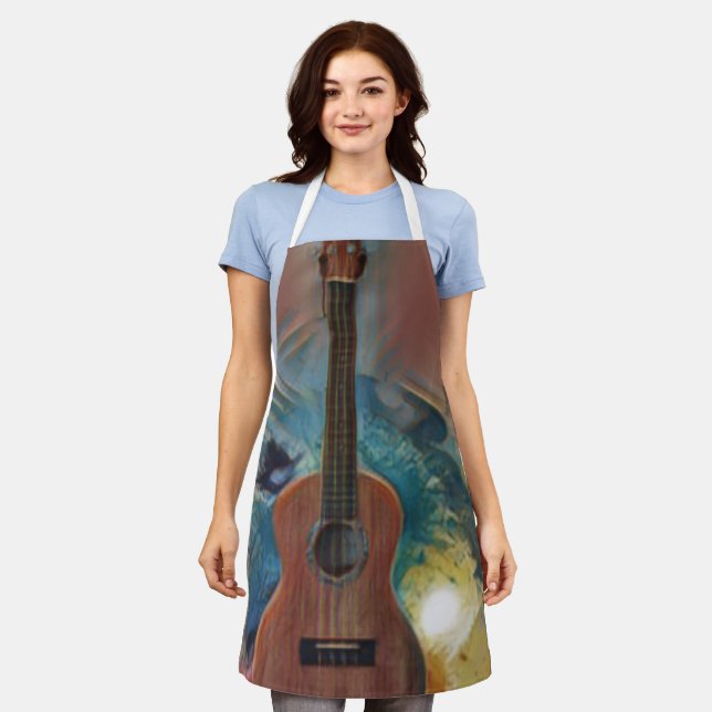 Cool Acoustic Guitar Apron (Worn)