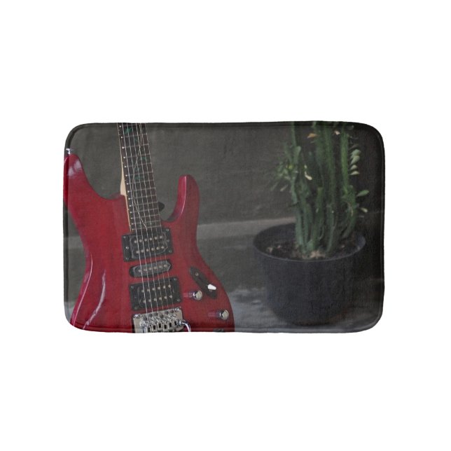 Cool Acoustic Guitar Bath Mat (Front)