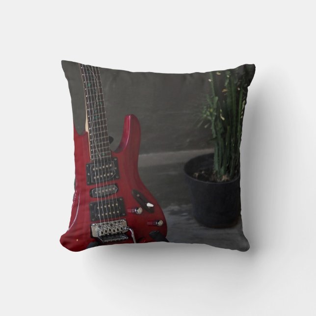 Cool Acoustic Guitar Cushion (Front)