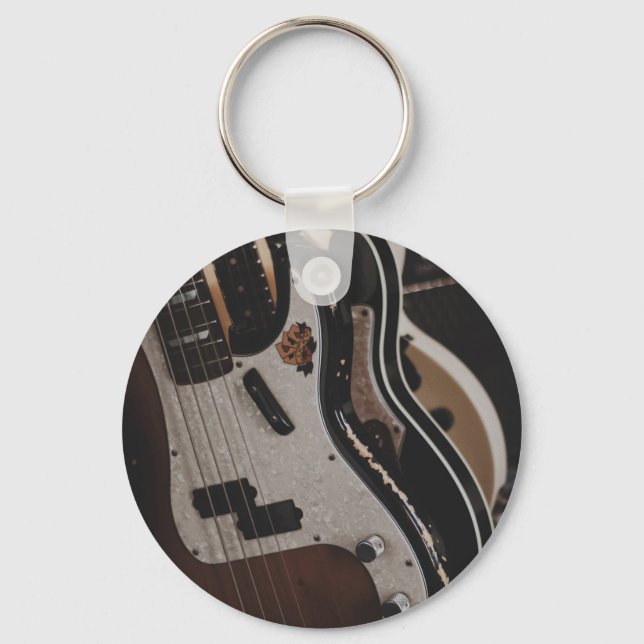 Cool Acoustic Guitar Key Ring (Front)