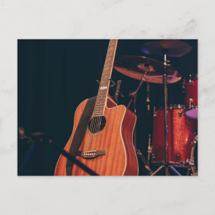 Cool Acoustic Guitar Postcard