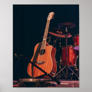 Cool Acoustic Guitar Poster