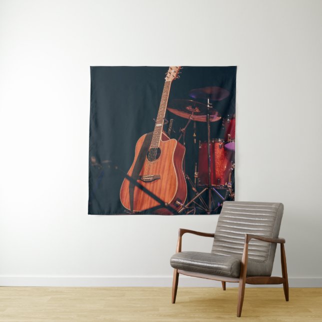 Cool Acoustic Guitar Tapestry (In Situ)