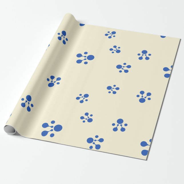Cool Aelf Cryptocurrency Coin Sign Pattern Wrapping Paper (Unrolled)