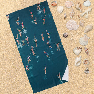 Cool Aerial Photo of Swimmers Beach Towel