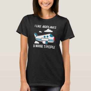 Cool Aeroplane For Men Women Aviation Plane T-Shirt