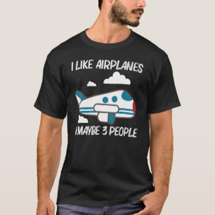 Cool Aeroplane For Men Women Aviation Plane   T-Shirt