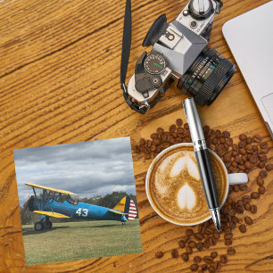 Cool Aeroplane Photo & Travel, Aviation, Pilot Glass Coaster