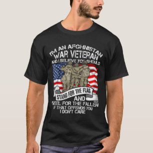 Cool Afghanistan War Veteran Soldier Proud Veteran T-Shirt