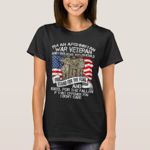 Cool Afghanistan War Veteran Soldier Proud Veteran T-Shirt