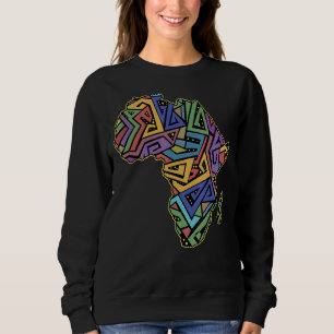 Cool Africa Map African Africans Geography World Sweatshirt