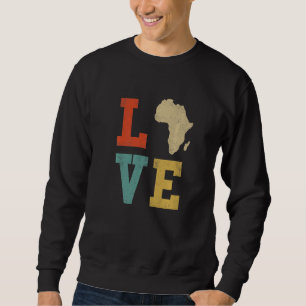 Cool Africa Map For Men Women Traditional Africa K Sweatshirt