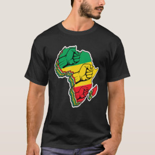 Cool Africa Map Kente Cloth For Men Women African T-Shirt