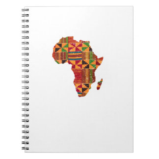 Cool Africa Map Kente Cloth Gift For Men Women Afr Notebook