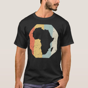 Cool AFRICA WomenMen  Retro African Outline T-Shirt