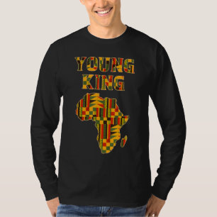 Cool African Kente Art Men Boys Kids African Ameri T-Shirt