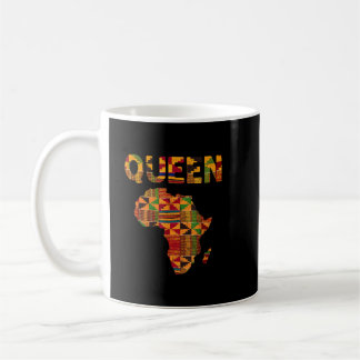 Cool African Queen Art Kente Cloth Africa Ghana Ki Coffee Mug