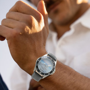 Cool Aircraft wing photo, sky, Personalised  Watch