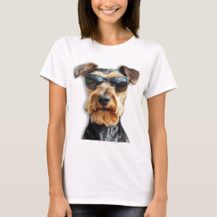 Cool Airedale Terrier With Sunglasses – Funny Dog T-Shirt
