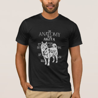 Cool Akita Anatomy Clos Gifts Dog Lovers T-Shirt