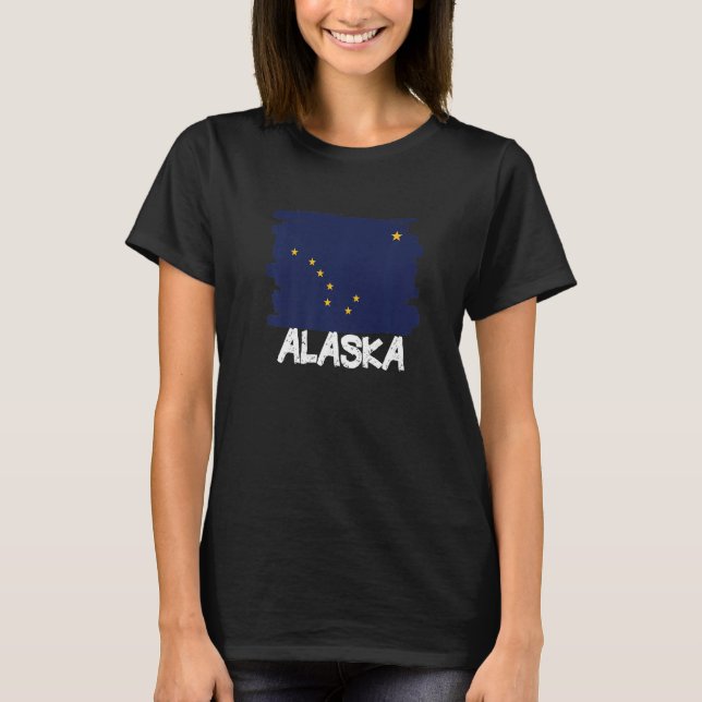 Cool Alaska Flag T-Shirt (Front)
