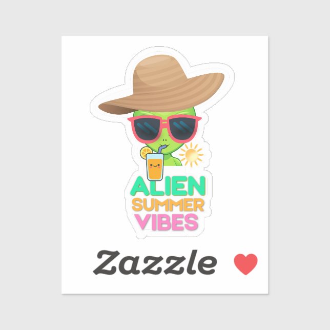 Cool Alien Summer Vacation Vibes (Sheet)
