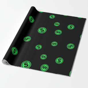 Cool All Sports Cryptocurrency Coin Sign Pattern Wrapping Paper