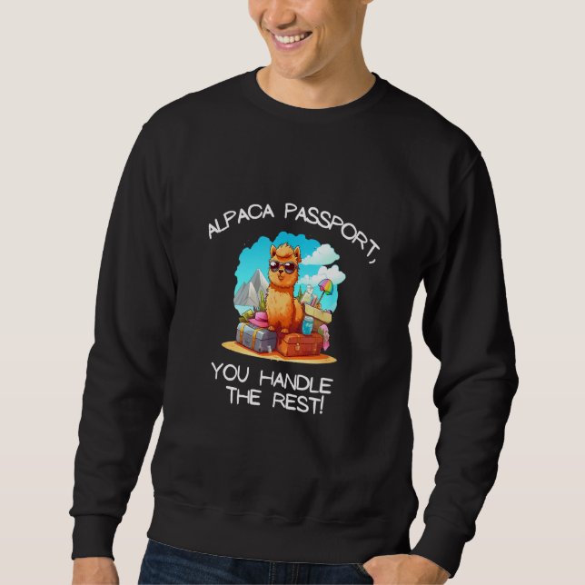 Cool Alpaca Passport, You Handle the Rest Tee Men  (Front)
