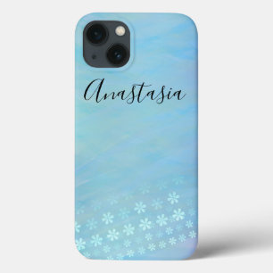 Cool, Amazing, Blue whit your name iPhone 13 Case