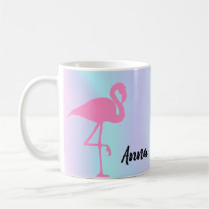 Cool Amazing Holographic, Pink Flamingo Coffee Mug