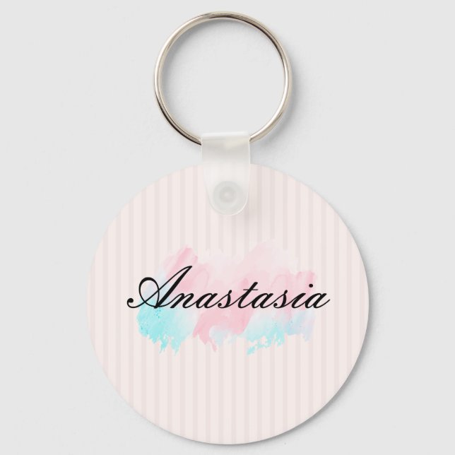 Cool, Amazing, Pink Sparkly    Key Ring (Front)