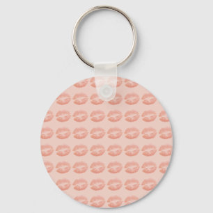 Cool, Amazing, Pink Sparkly Kiss Key Ring