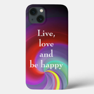 Cool, Amazing, Rainbow whit a quote iPhone 13 Case
