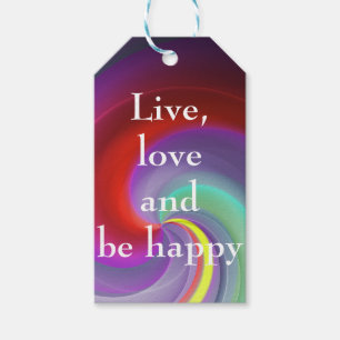 Cool, Amazing, Rainbow whit a quote Gift Tags