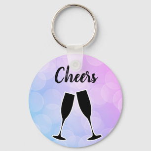 Cool Amazing Trendy Purple with your name    Key Ring