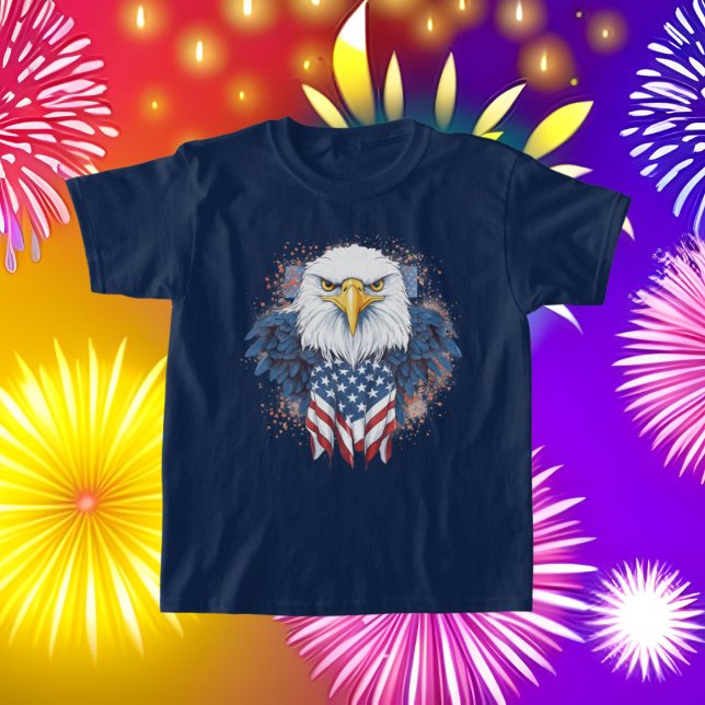 cool American eagle Patriotic kids T-Shirt (Creator Uploaded)