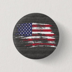 Cool American flag design 3 Cm Round Badge